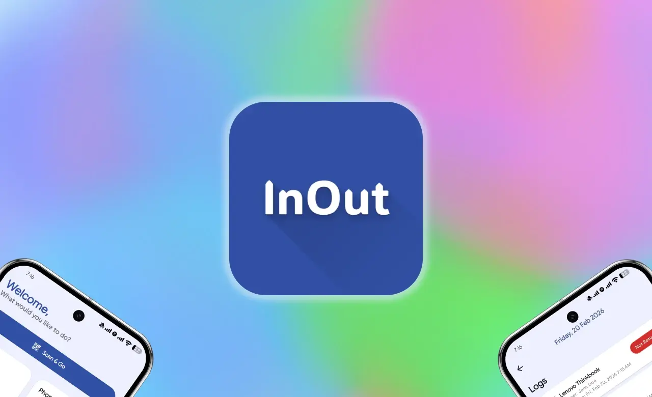 InOut app branding preview