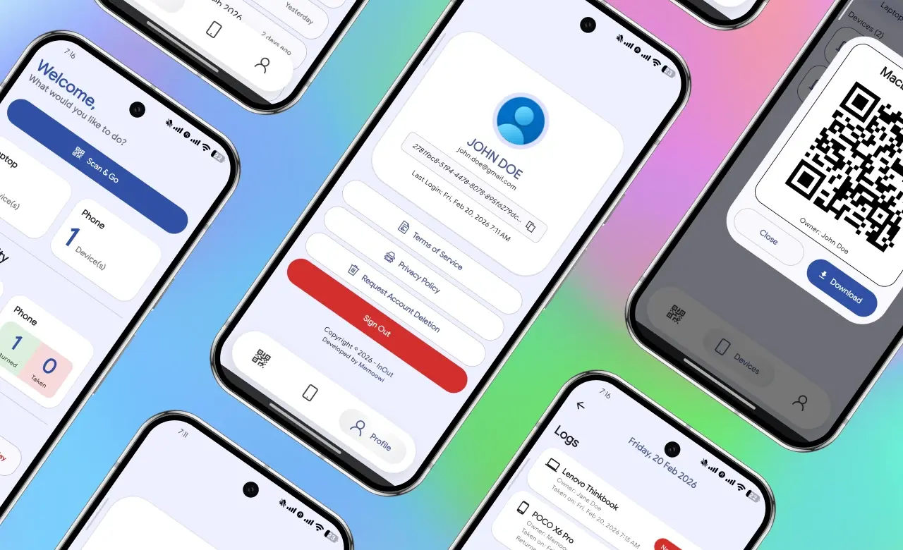 InOut dashboard overview